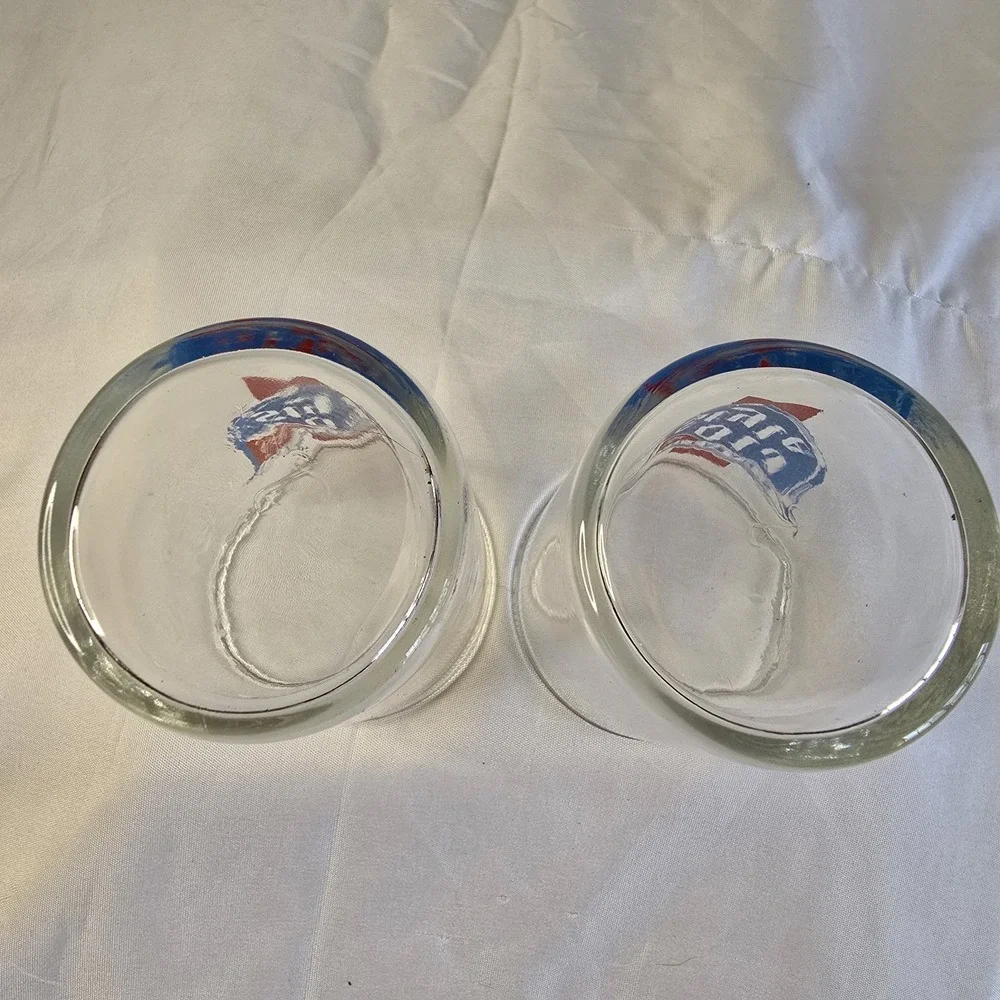 Vintage Heileman's Old Style Brewery Tasting Glass  Set of 2